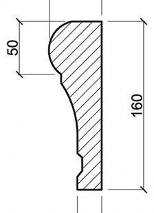 фото Наличник Н 108 известняк белый 12 кг/м.п.
в