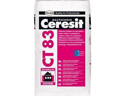 фото Клей для приклеивания пенополистирола Ceresit CT 83