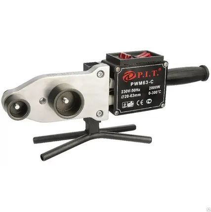 Фото №0 Паяльник эл. для пл/труб PWM63-C(2кВт,нас.20,25,32,40,50,63мм,перч,рул,ножн