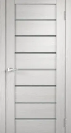 Фото №0 дверь межкомнатная 3d flex unica 1 со стеклом без притвора белый, 600х2000