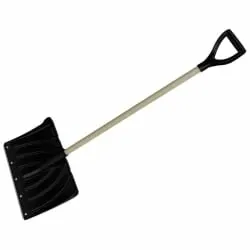 Фото №0 Лопата снеговая пластиковая ЦИКЛ Standart Крепыш (деревянный черенок)