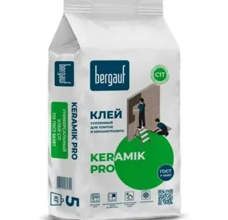 фото Клей БЕРГАУФ Keramik Pro, C1 T /5кг/Невьянск/ 108шт/6шт/