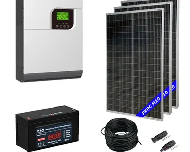 фото Солнечная электростанция 4.2 кВт*ч в сутки ECO GEL PWM 2024 МОНО с крепежом