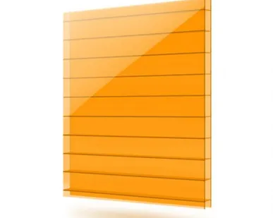 фото Сотовый поликарбонат NOVATTRO Оранжевый 20 мм (2,1*12 м)