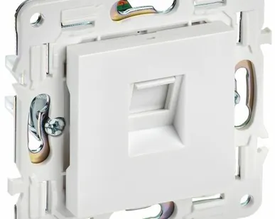 фото SKANDY Розетка компьютерная RJ45 кат.5E SK-K01W арктический белый IEK