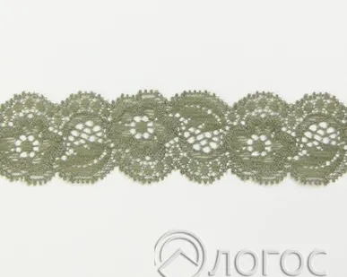 фото Кружево стрейч 30мм ASK-16, И, болотный