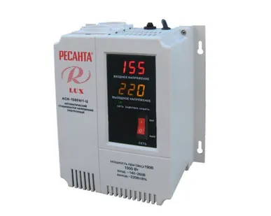 фото Стабилизатор напряжения однофазный РЕСАНТА АСН- 1 500 Н/1-Ц Lux
