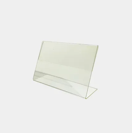 Фото №0 Ценникодержатель горизонтальный 120*80мм, акрил 1,0мм