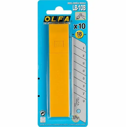 Фото №0 OLFA Сменные лезвия OLFA LB-10B 18мм, 10 шт.