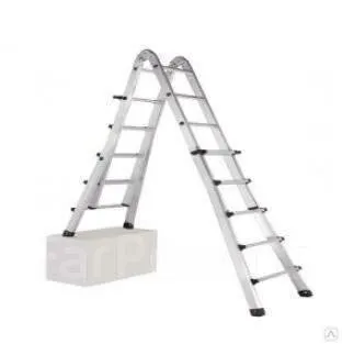 Фото №0 Аренда/прокат стремянки-трансформера 176/622см телескопическая