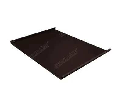 фото Фальц двойной стоячий GL 0,5 Quarzit lite с пленкой RAL 8017, м2 Grand Line