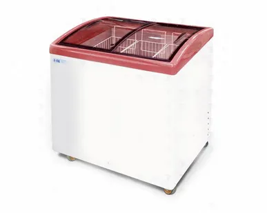 фото Морозильный ларь с гнутым стеклом Italfrost ЛВН 200 Г (СF 200 C) (красный)