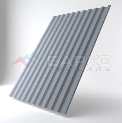 Фото №0 Профлист С-21 - 1050 мм (1000 мм) 00000344/65 RAL 7004 Полиэстер 0.65