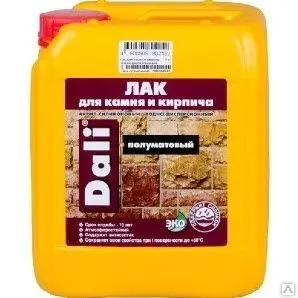 фото Лак DALI акрил по камню и кирпичу акрил-силикон полумат 1л Рогнеда
