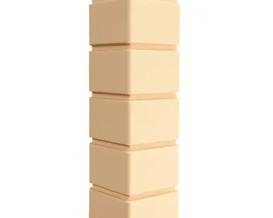 фото Угол наружный для панелей Клинкерный кирпич Бежевый 390х120мм, Grand Line