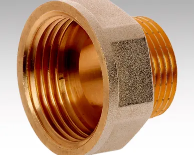 фото Переходник латунный 50х40 (2&quot;х1&quot;) внутренняя/наружная резьба