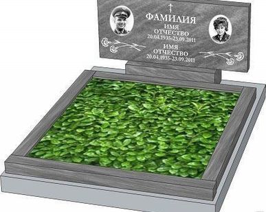 фото Памятник на двоих из мрамора под ключ
