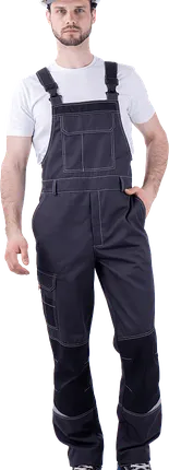 Фото №0 Полукомбинезон ТУРБО SAFETY летний, т.серый-черный