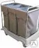 фото Тележка для белья, 3х100 л, каркас пластик+хром CT268MK