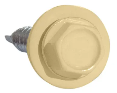 фото Саморез 4,8х28 HARDWEX оцинкованный RAL 1001 Бежевый под насадку для крепления кровельного листа к деревянным конструкциям 00000016886