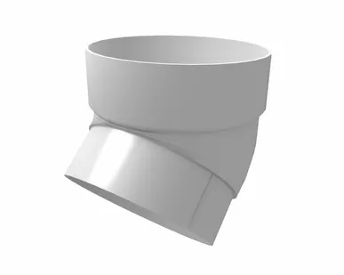 фото Колено трубы 45 град. ПВХ Grand Line белое (RAL 9003)