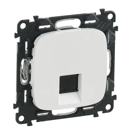 Фото №0 Механизм розетки комп. 1-м Valena Allure RJ45 CAT.5E UTP с лицевой панелью бел. Leg 753740