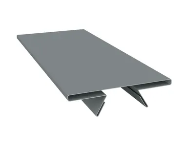 фото Планка стыковочная составная верхняя 0,45 PE с пленкой RAL 7005 мышино-серый