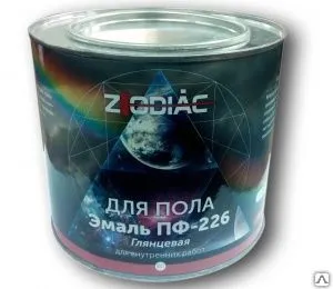 фото Эмаль ZODIAK ПФ-266 красно-коричневая 2,5кг