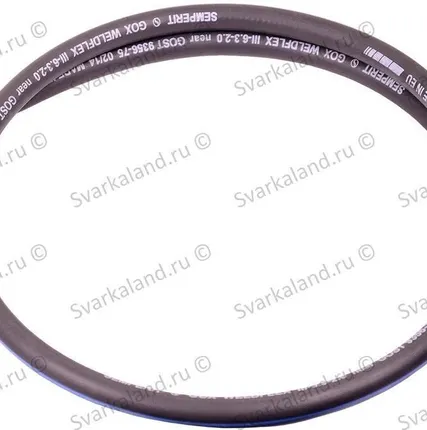 Фото №0 Рукав кислородный GOX Weldflex 6,3х3, 50м.п.,черн Semperflex