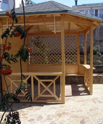 Фото №0 Беседка из сосны Крым