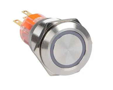 фото Кнопка S-Pro67 19мм без фикс. с зел. подсветкой 230В PROxima EKF s-pro67-121