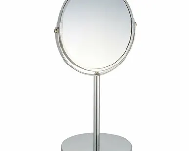фото Зеркало косметическое M-1605 17х17х35см двухстороннее на ножке