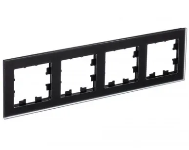 фото Рамка 4-м AtlasDesign Nature мат. стекло черн. SchE ATN331004