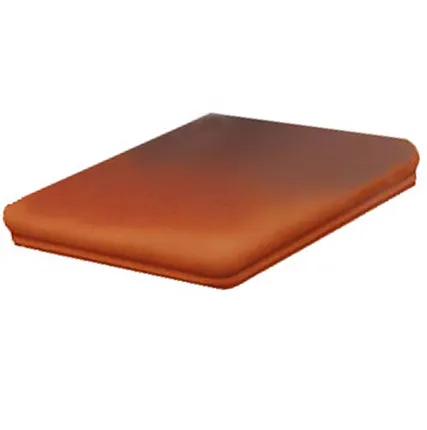 Фото №0 Клинкерная угловая ступень флорентинер Stroeher Keraplatte Terra 316 patrizierrot ofenbunt, 345x345x12 мм