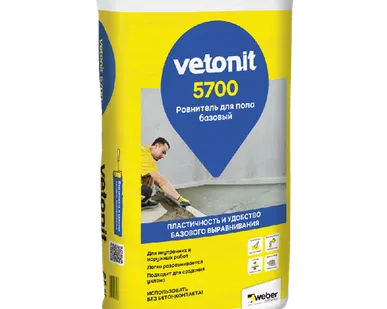 фото Пол ВЕТОНИТ 5700 ровнитель,от 5-70мм /25 кг/48меш/