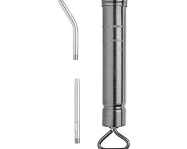 фото Шприц для отсоса масла 500 см3 с одним изогнутым и одним прямым выпускным патрубком.