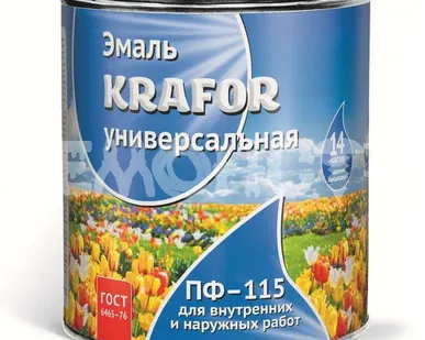 фото Эмаль КРАФОР ПФ-115 2,7кг бежевая (6)