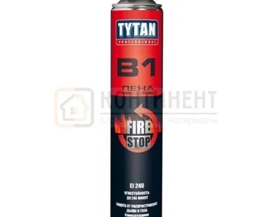 фото Пена монтажная ТИТАН В1 750 мл (огнестойкая)