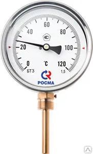 фото Термометр биметал. БТ-32.211 (- 40.. 60С, G 1/2, 46 мм, 2,5)