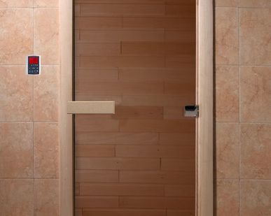 фото Дверь для бани Теплый день - стекло DoorWooD