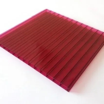 Фото №0 Сотовый поликарбонат 2100*6000*4мм Гранатовый