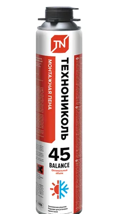 Фото №0 Пена монтажная профессиональная ТЕХНОНИКОЛЬ 45 BALANCE всесезонная, 12*750 гр.