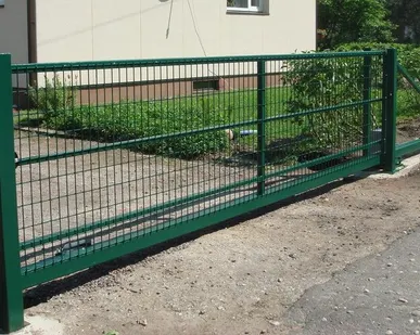 фото Откатные 3D ворота каркас до 5 м