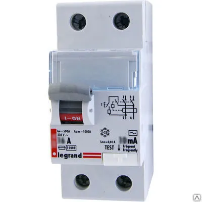 Фото №0 Устройство защитного отключения 2p. 25A/30ма LR Legrand (602136)