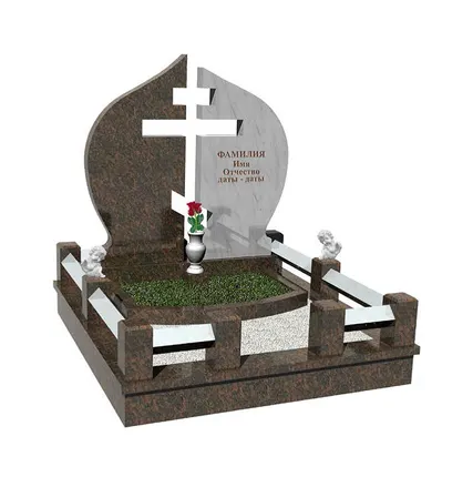 Фото №0 Изготовление памятника из гранита и мрамора 1.8х2 м