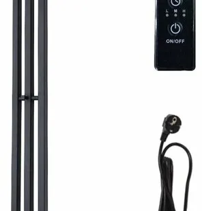 фото Дисма Электро КС Inaro3 Р120*6*12 проф18" 2сек по 3вст,скрыт.монт.тайм,Ferrum Прав,3 крюч.черн мат.RAL9005