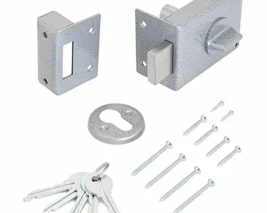 фото Замок накладной Глазов ЗН 1-1.1 серый