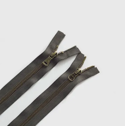 Фото №0 Молния металл Т5 80см 2 бег. хаки/антик