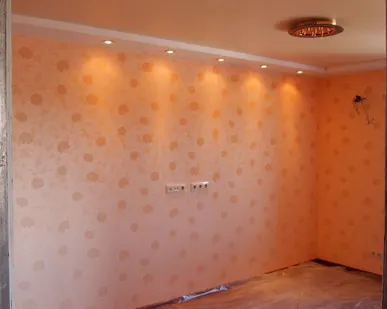 фото Оклейка жидкими обоями
