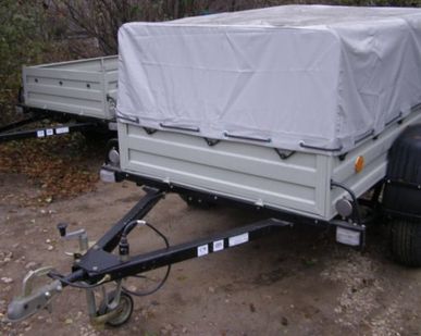 фото Брезентовое покрытие со стеллажом к прицепам Т-710/1